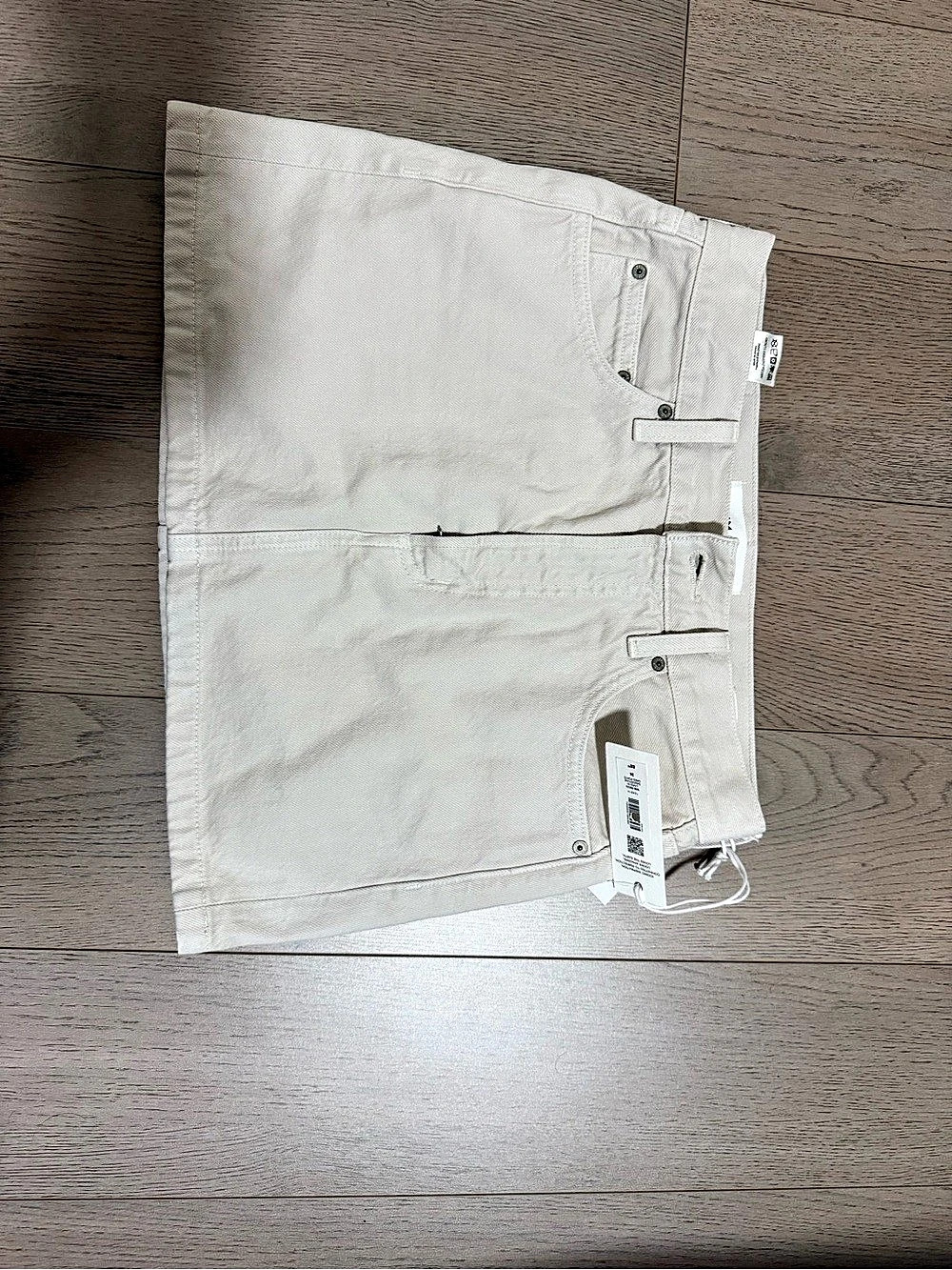 The '90s Ricci Skirt Mini Skirt in Cream Size 24 NWT